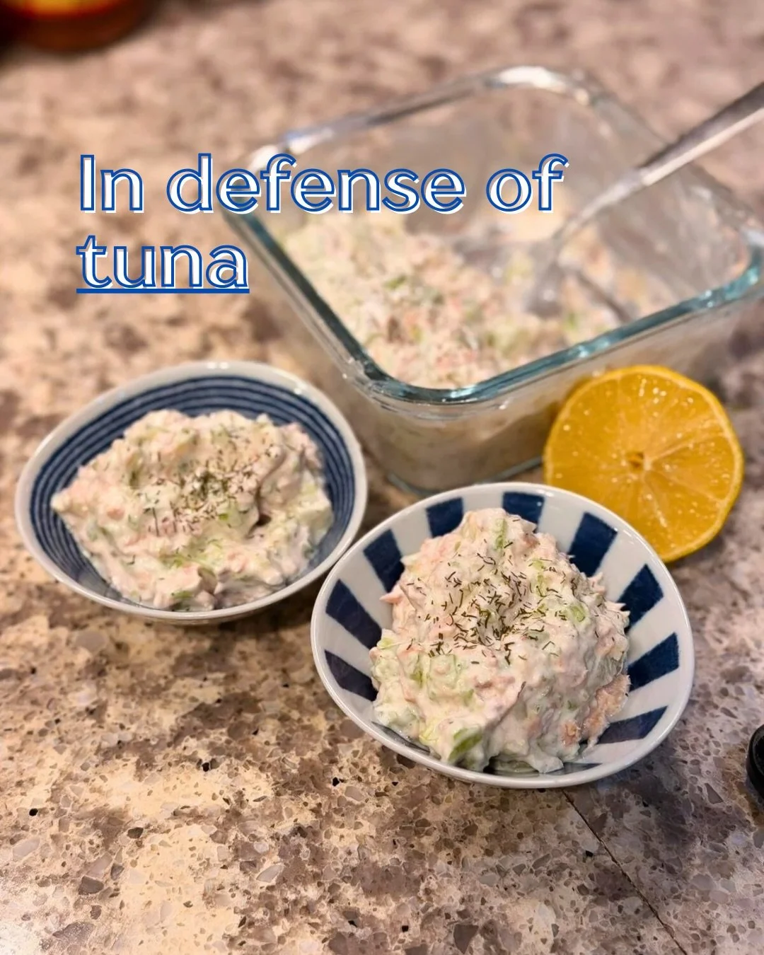 Confession: I&rsquo;ve never really loved tuna. It&rsquo;s not something I grew up eating (we usually eat other kinds of Asian fish that were more available).

But this tuna salad surprised me. I threw it together on a whim, and it ended up being sim