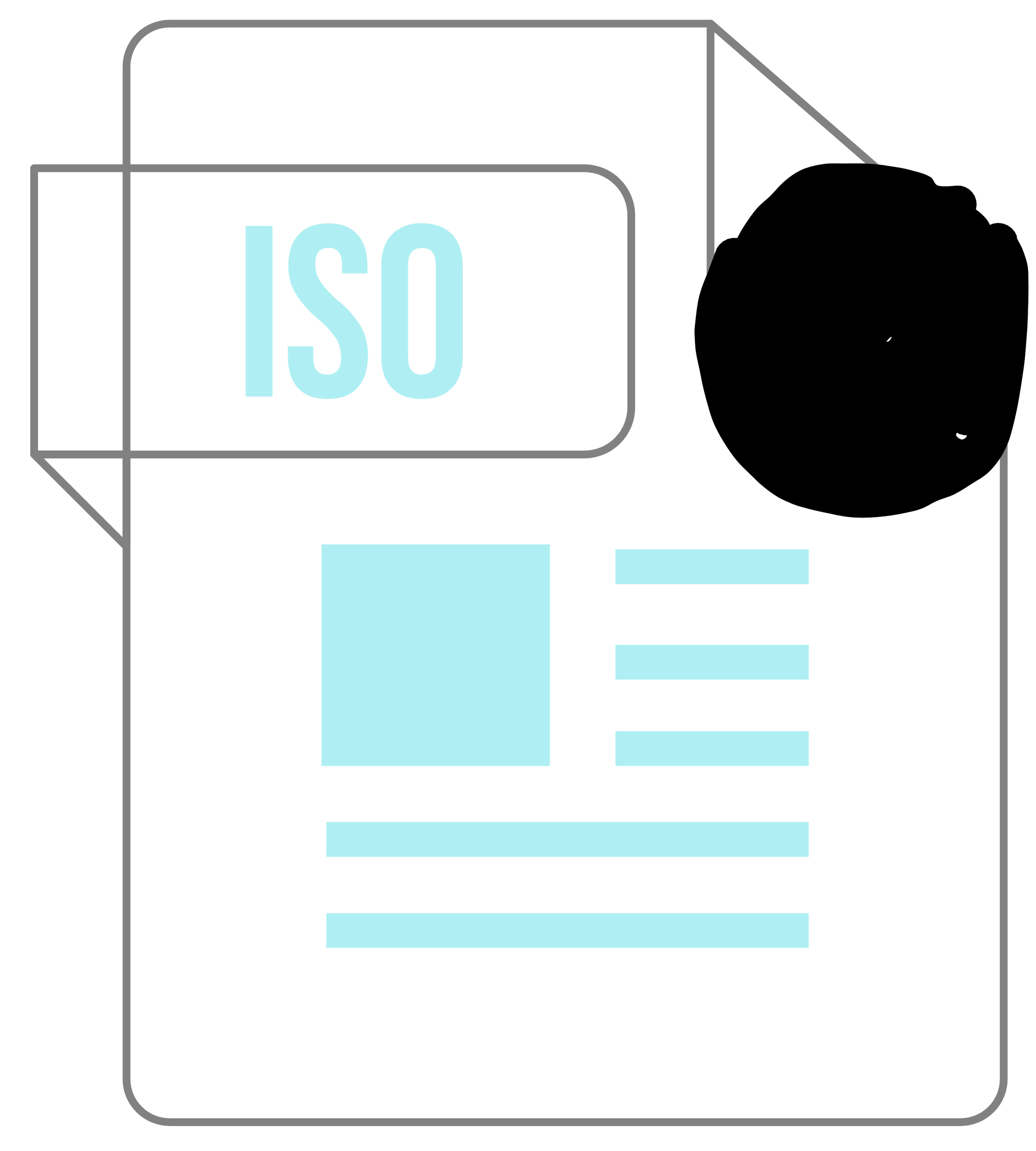 A diagram showing the relationship between ISO and exposure triangle, including aperture, shutter speed, and ISO with icons of a camera, a flower, a clock, and a histogram.