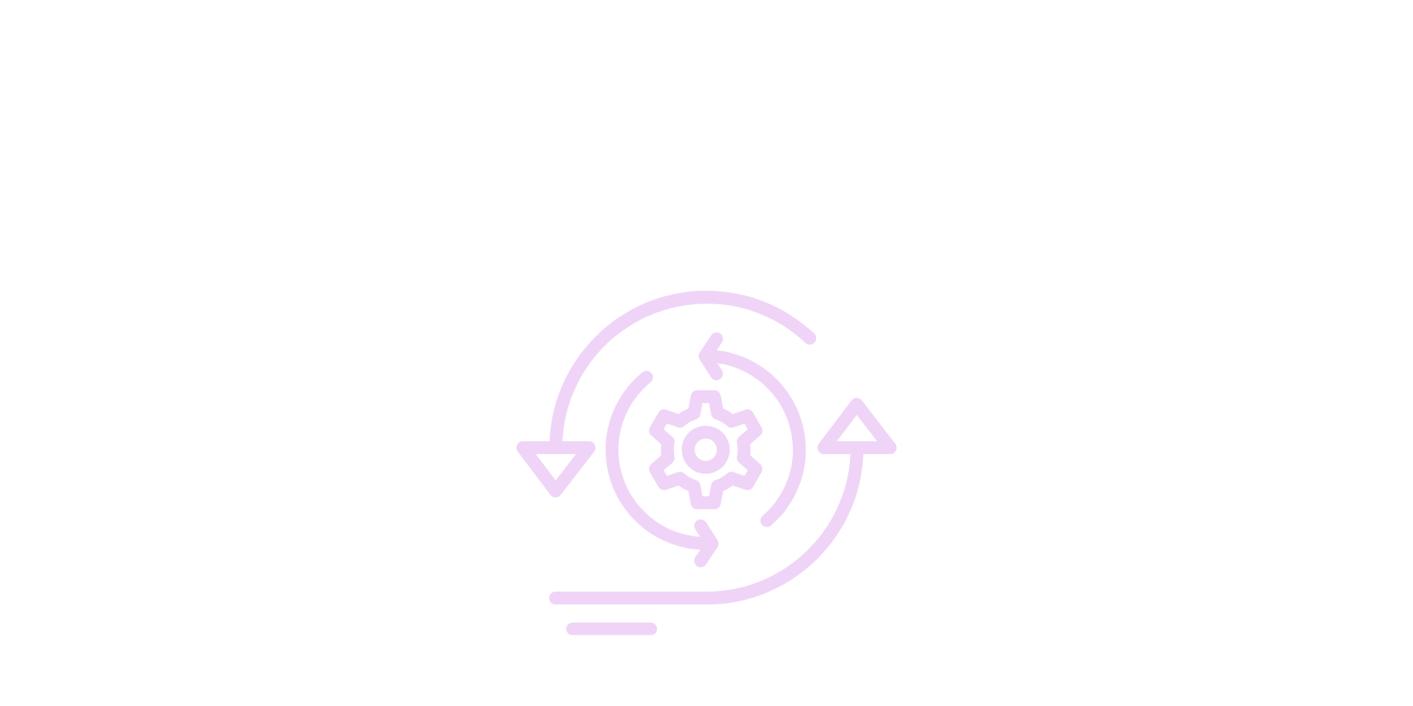 The image displays the word 'Agility' at the top, with a purple icon of a gear inside a circular arrow below, symbolizing continuous movement or process.