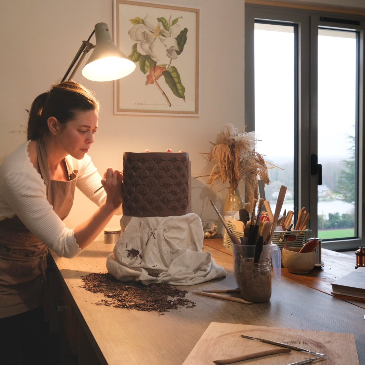 Une premi&egrave;re p&eacute;riode se termine.
Ces derniers mois ont &eacute;t&eacute; intenses, remplis de recherches, d&rsquo;essais, de doutes et d&rsquo;avanc&eacute;es.

Aujourd&rsquo;hui, je laisse place &agrave; la finition des pi&egrave;ces.
