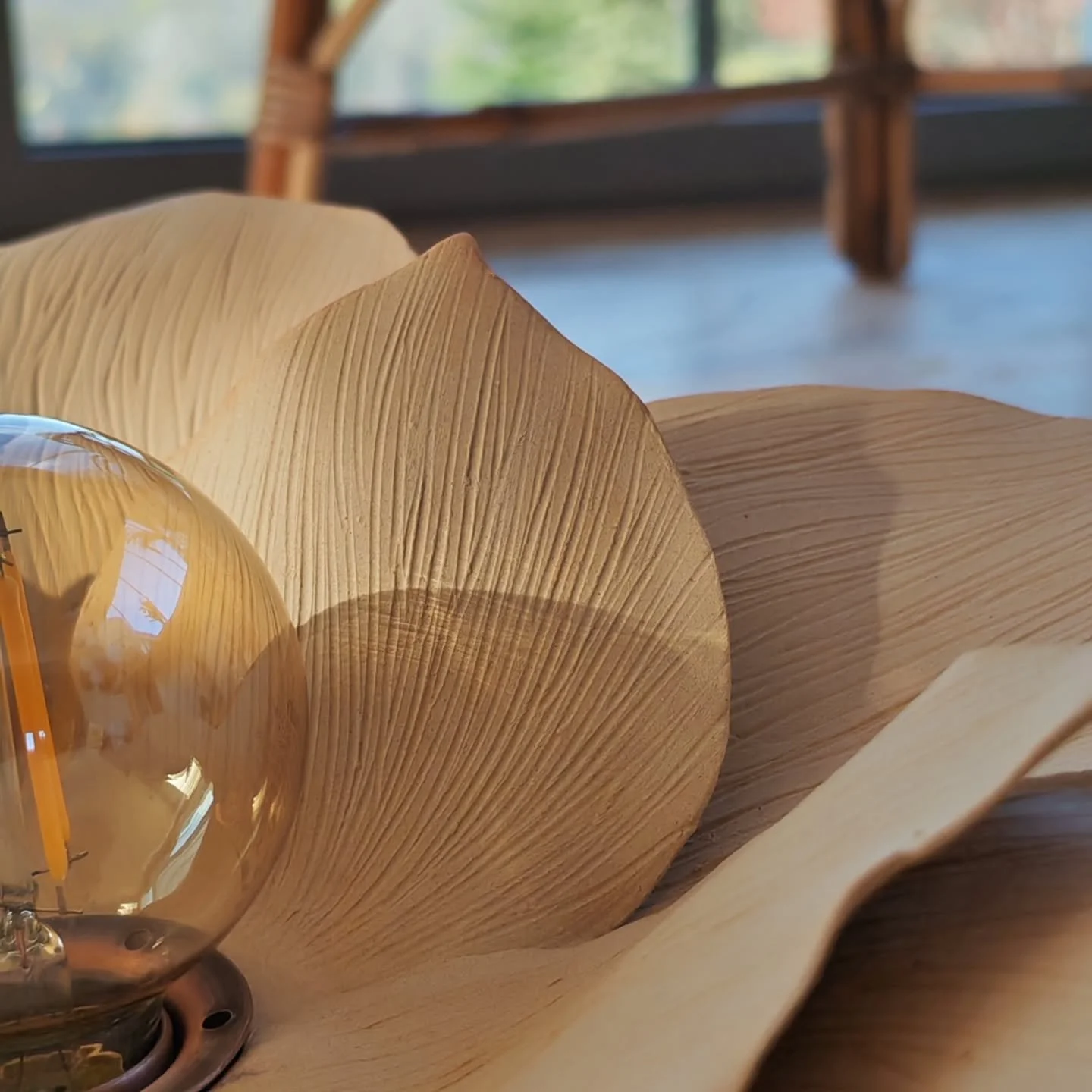 Je crois que la lumi&egrave;re peut &ecirc;tre douce.
Qu'elle peut apporter beaucoup dans un int&eacute;rieur.

Mes pi&egrave;ces sont inspir&eacute;es du v&eacute;g&eacute;tal, avec une touche po&eacute;tique et intemporelle.

Chaque cr&eacute;ation