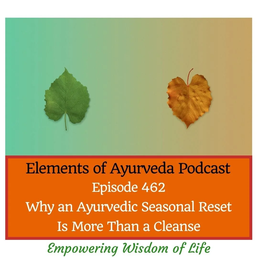 Episode 462: Why an Ayurvedic Seasonal Reset Is More Than a Cleanse