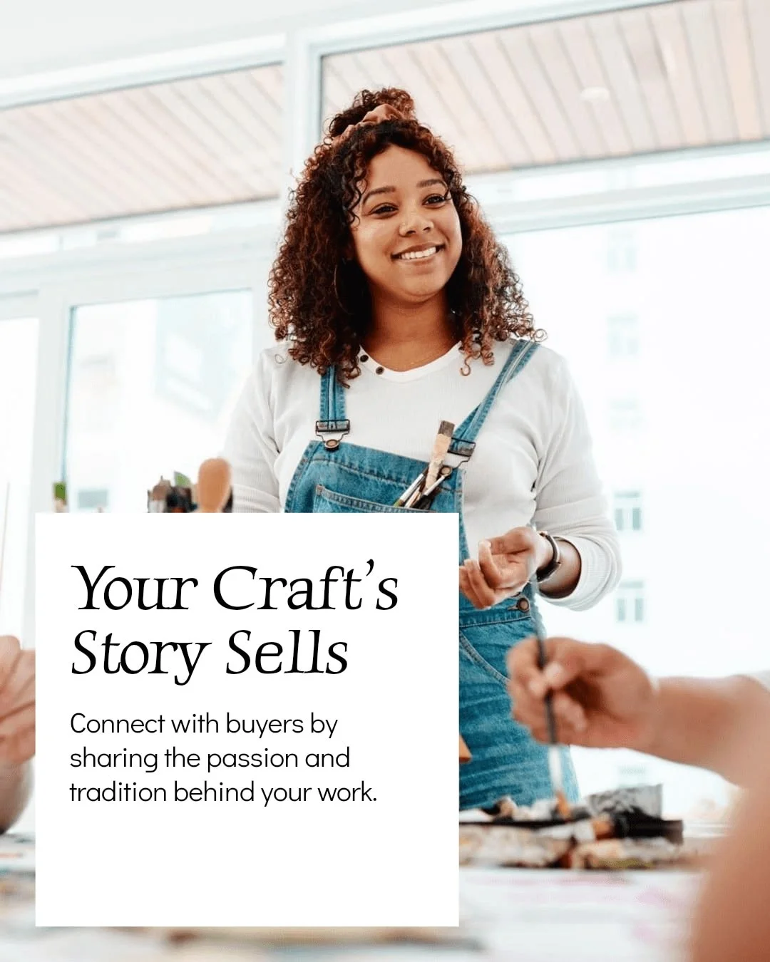 Storytelling is the core of a memorable craft brand.

It&rsquo;s more than the products you make&mdash;it&rsquo;s the story behind your craft that connects with customers and helps your brand stand out.

Sharing your path, your passion, and the tradi