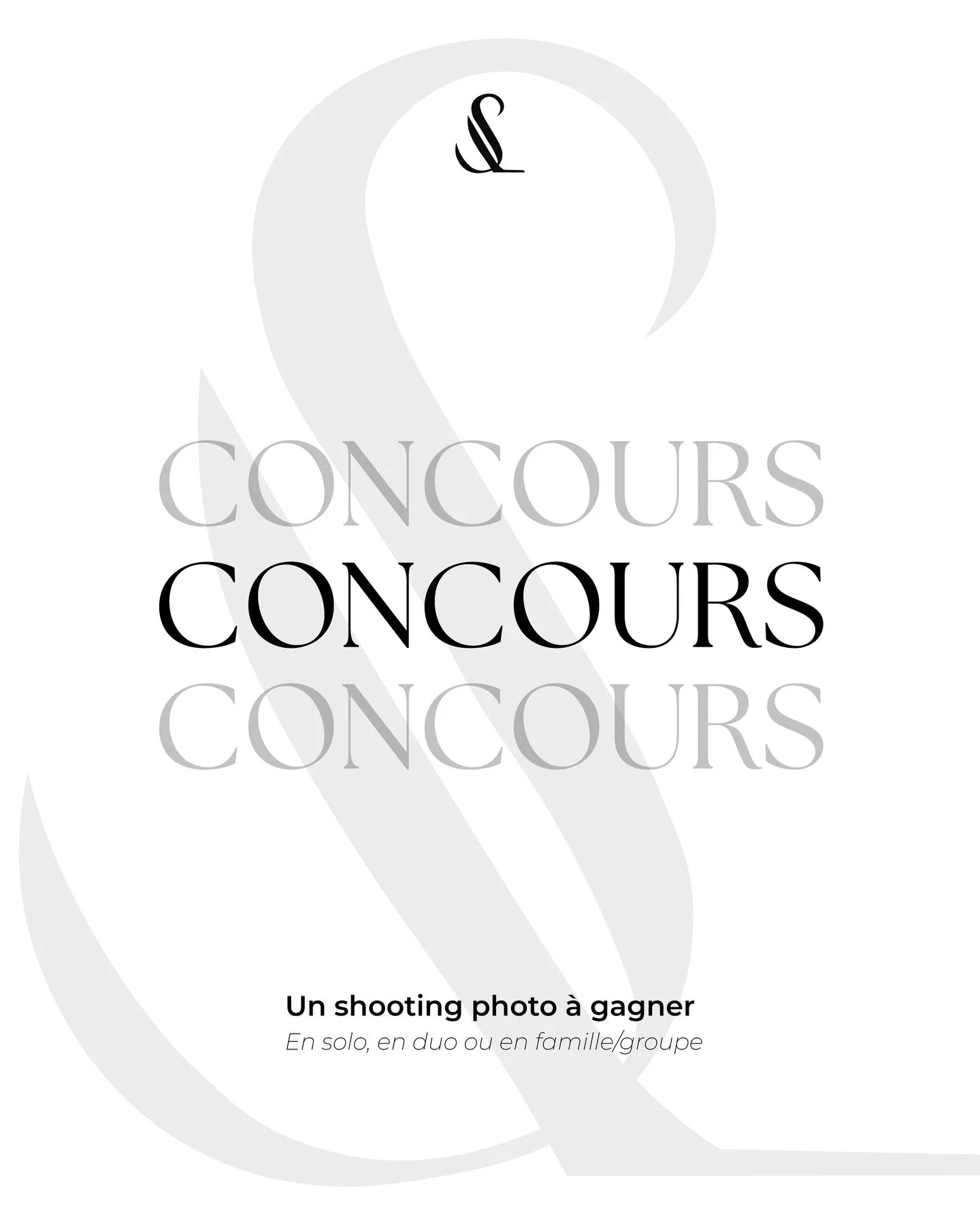 CONCOURS &bull; L&rsquo;EXP&Eacute;RIENCE STUDIO 📸✨

Parce que je crois que tout le monde m&eacute;rite des portraits iconiques, je vous offre l&rsquo;opportunit&eacute; de vivre une v&eacute;ritable s&eacute;ance photo professionnelle.
Que ce soit 