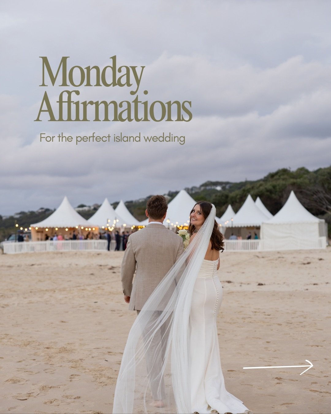 Repeat these affirmations if you want to pull off the perfect island wedding ✨