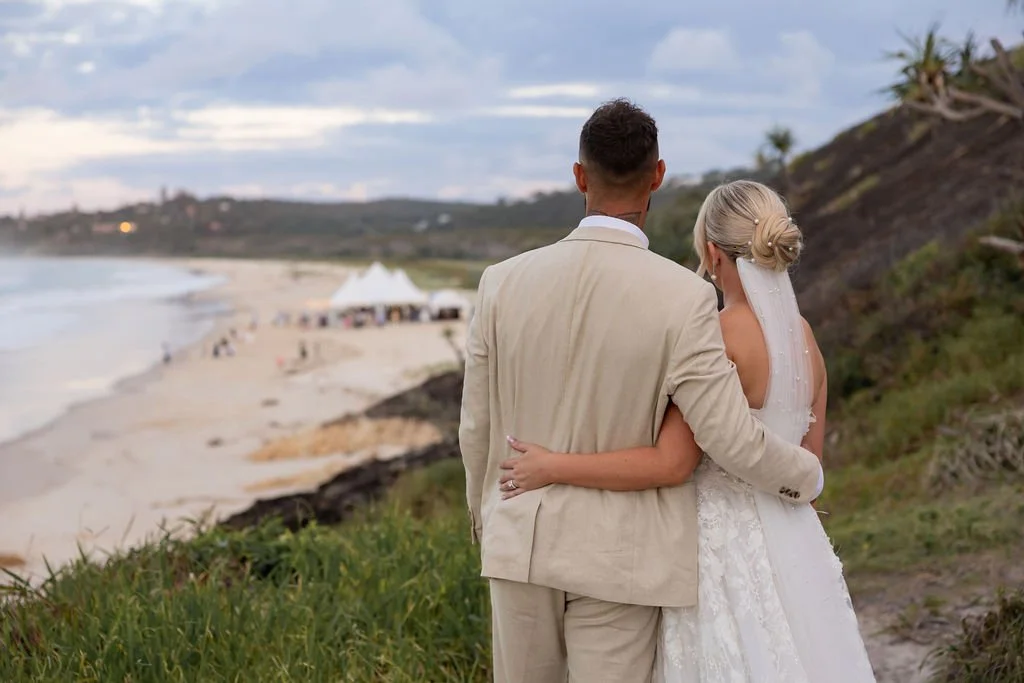 beach wedding on north stradbrole island