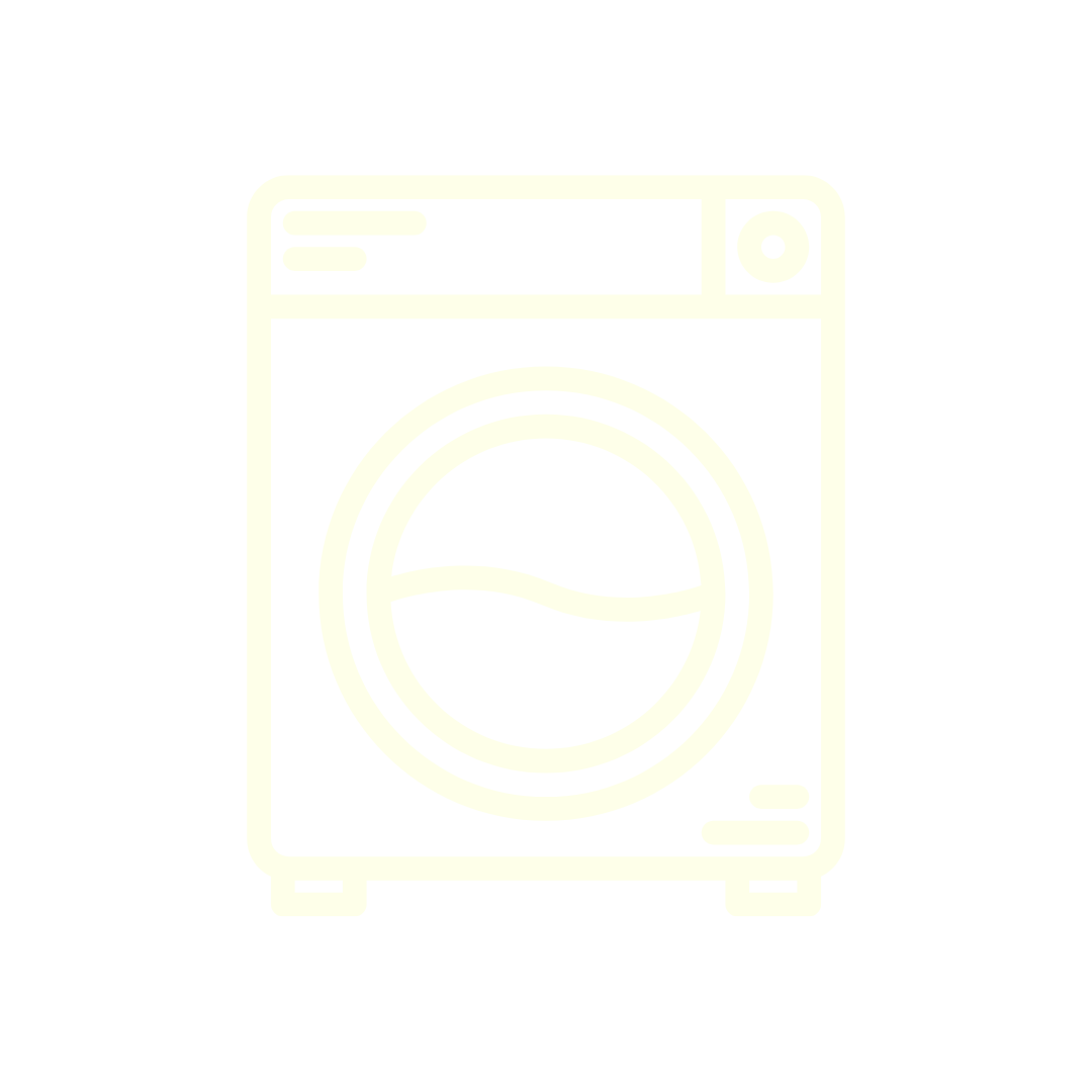 Line drawing of a washing machine.