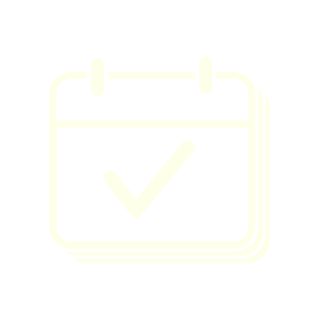 Calendar icon with a checkmark inside