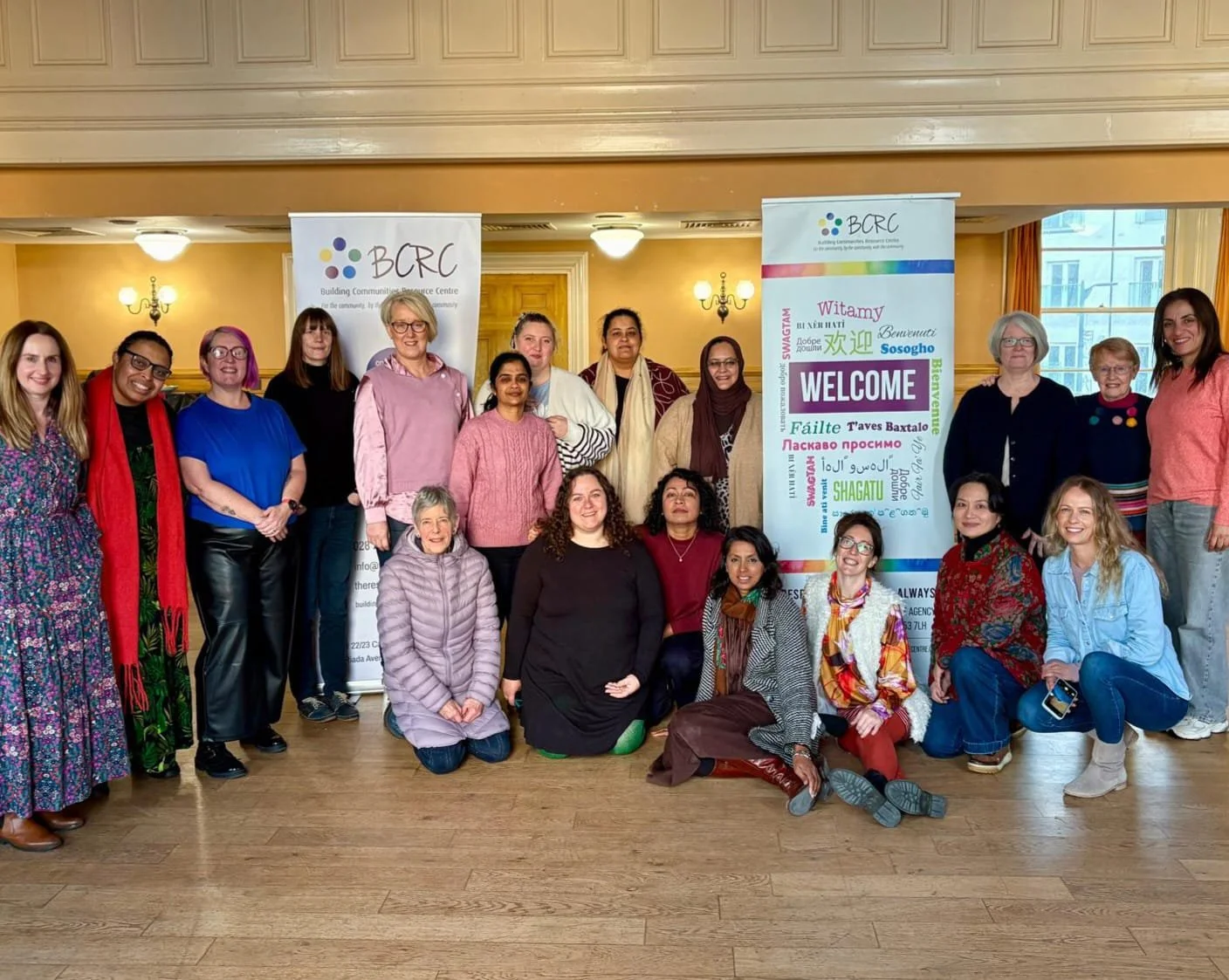 The picture shows a group of women from a Peace Circle in Northern Ireland in 2025