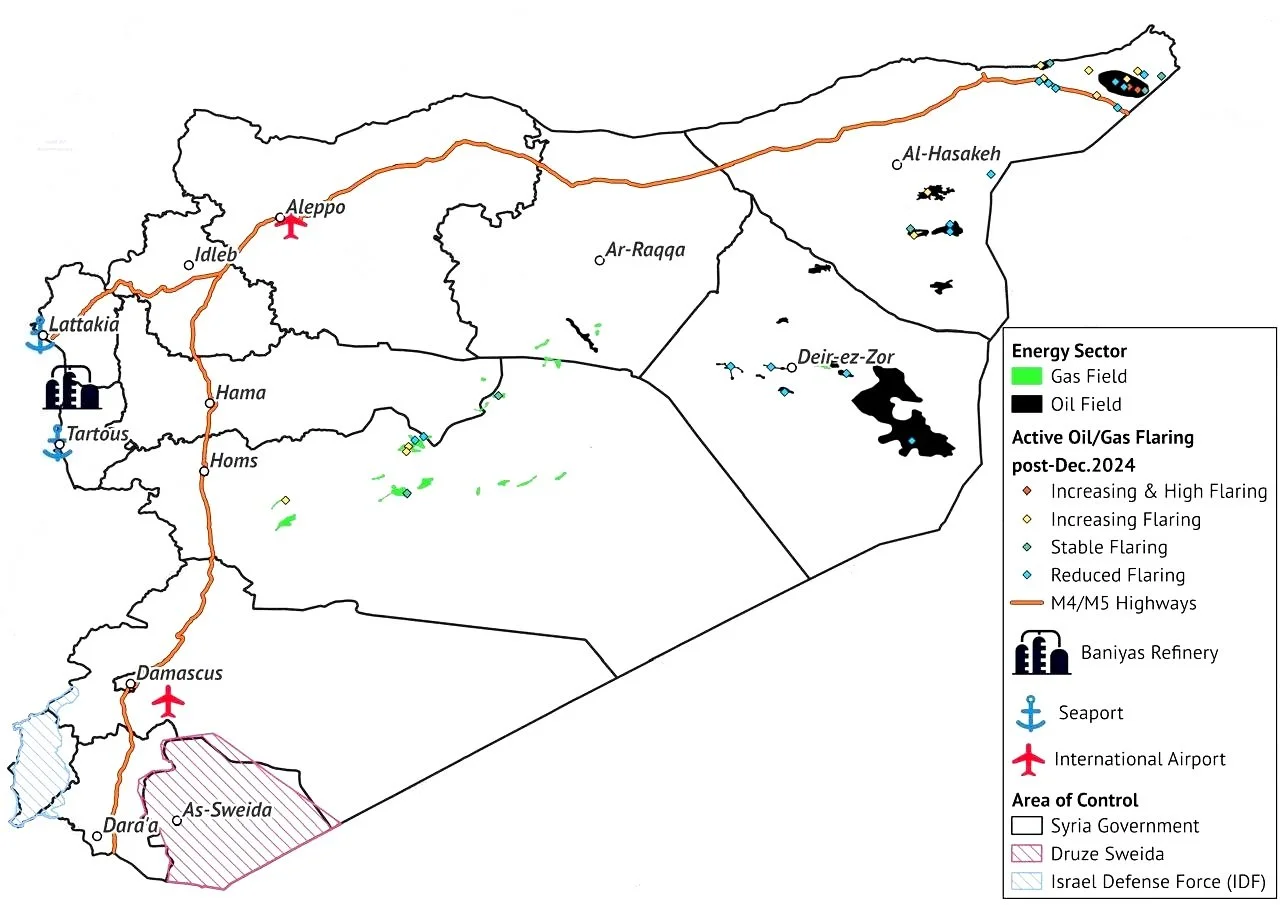 Syria Oil and Gas Map_Tahaleel