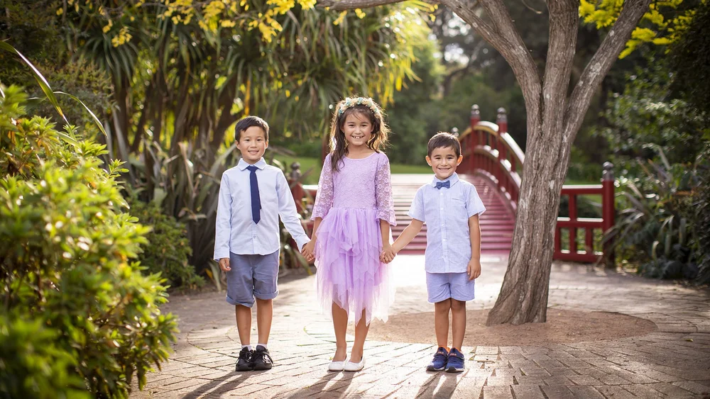 Family moment outdoors
