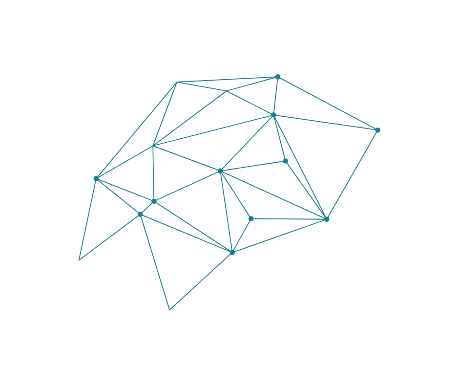 Dizayn: Noktalar ve çizgilerle oluşturulmuş soyut geometric şekil.