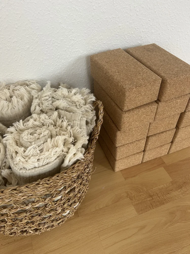 Yoga props at Birk Yoga Studio
