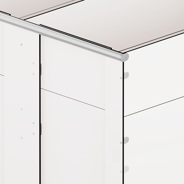 Trovex Privacy Cubicle system door with overpanel