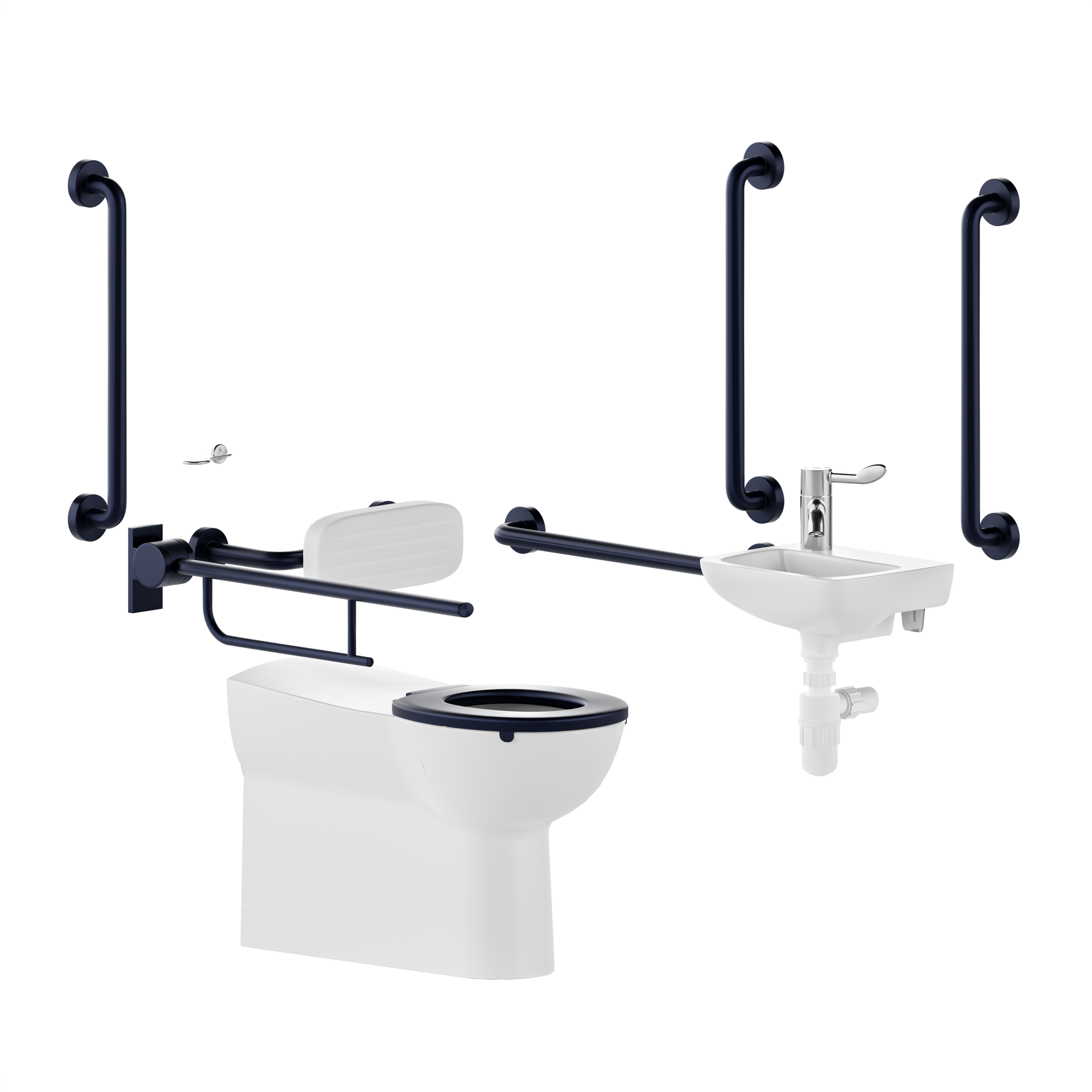 Doc M toilet pack - right hand back to wall - concealed fixings
