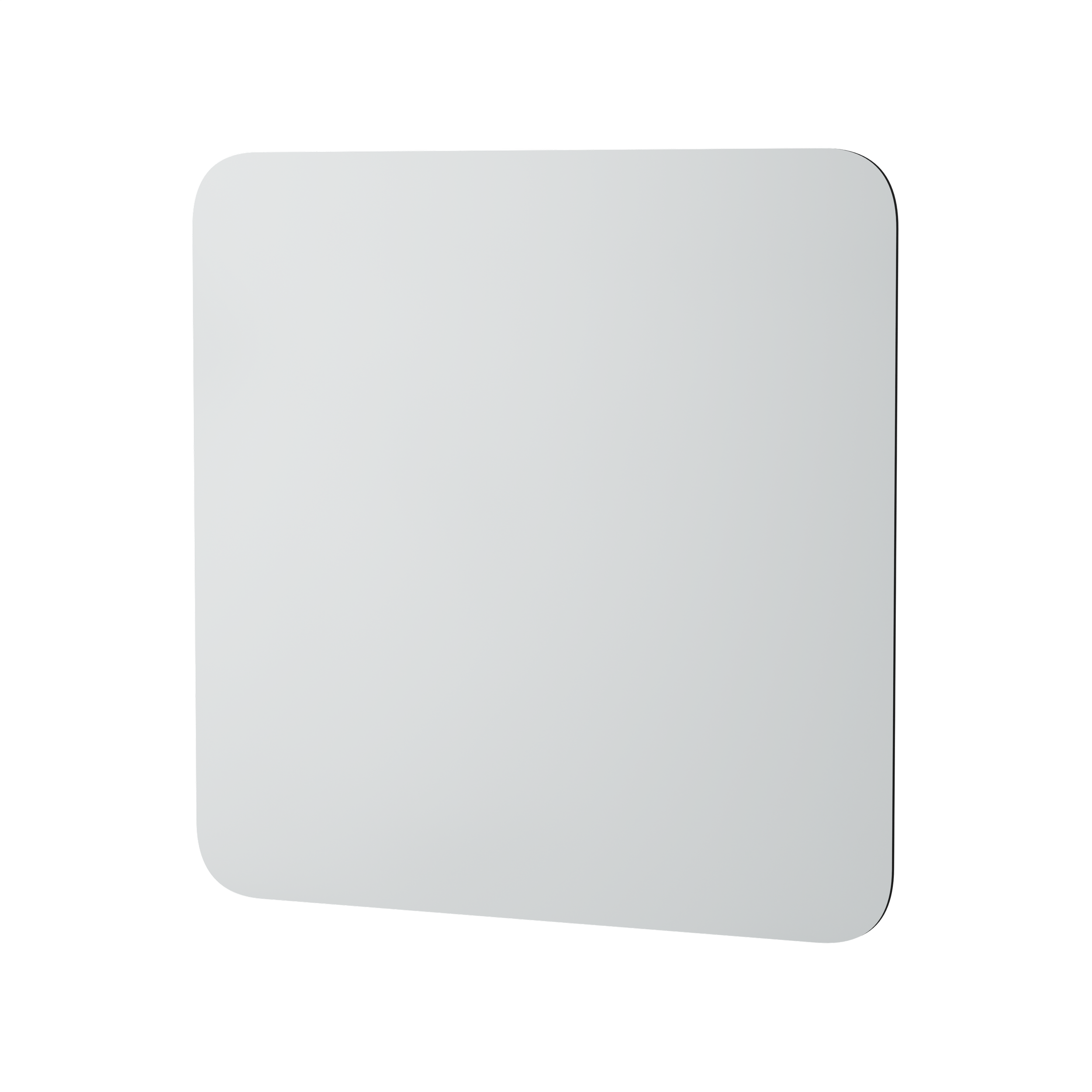 500mm x 500mm rounded square mirror