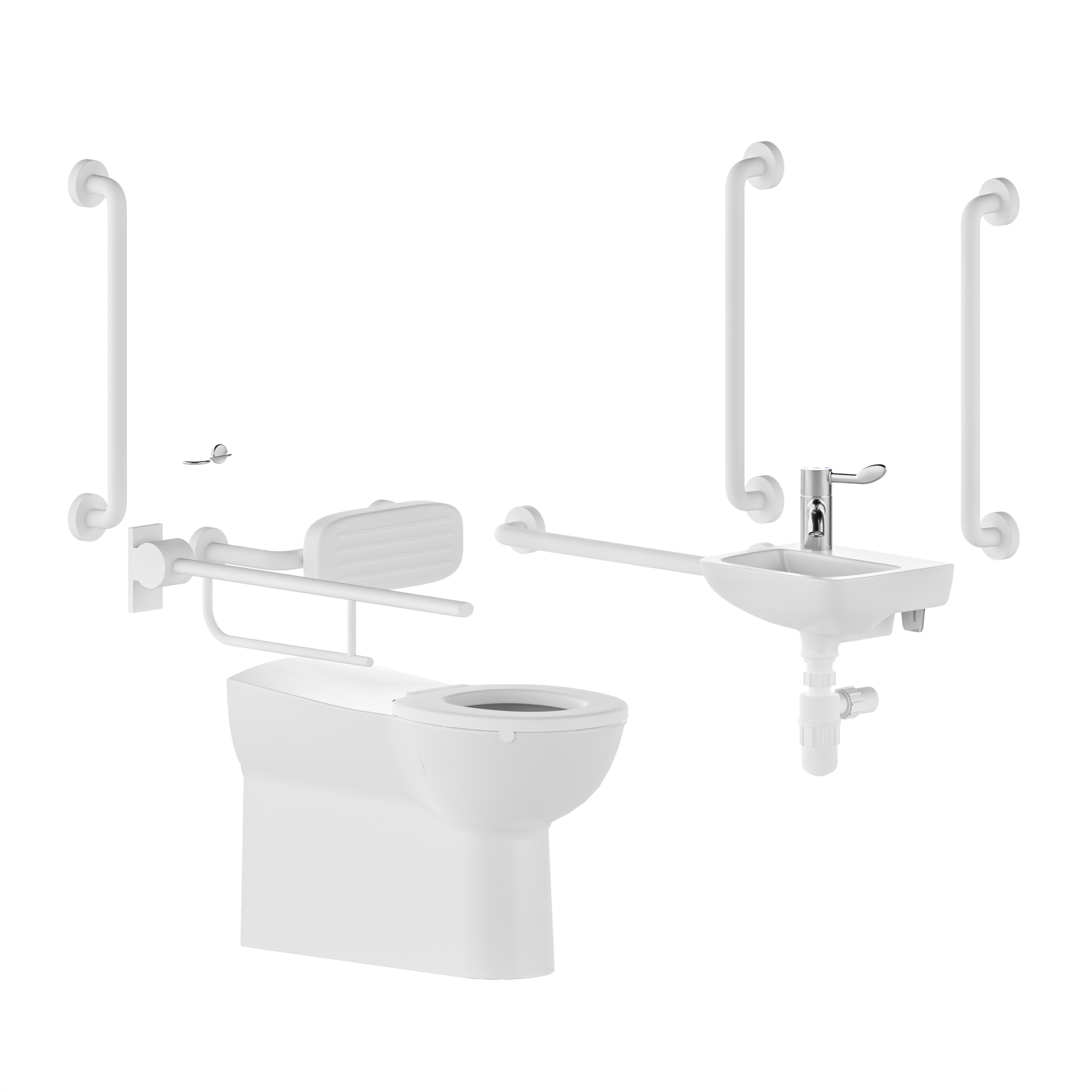 Doc M toilet pack - right hand back to wall - concealed fixings