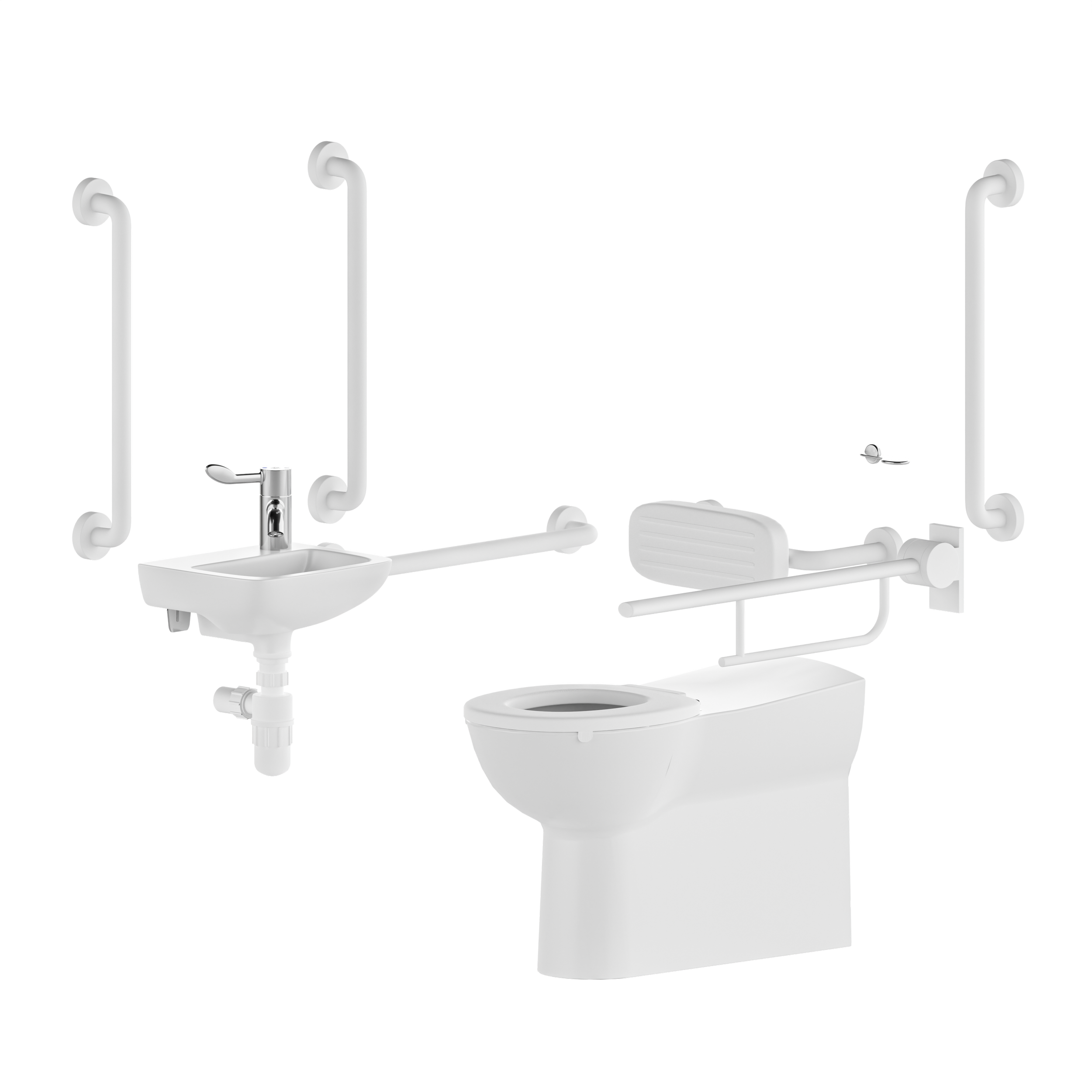 Doc M toilet pack - left hand back to wall - concealed fixings