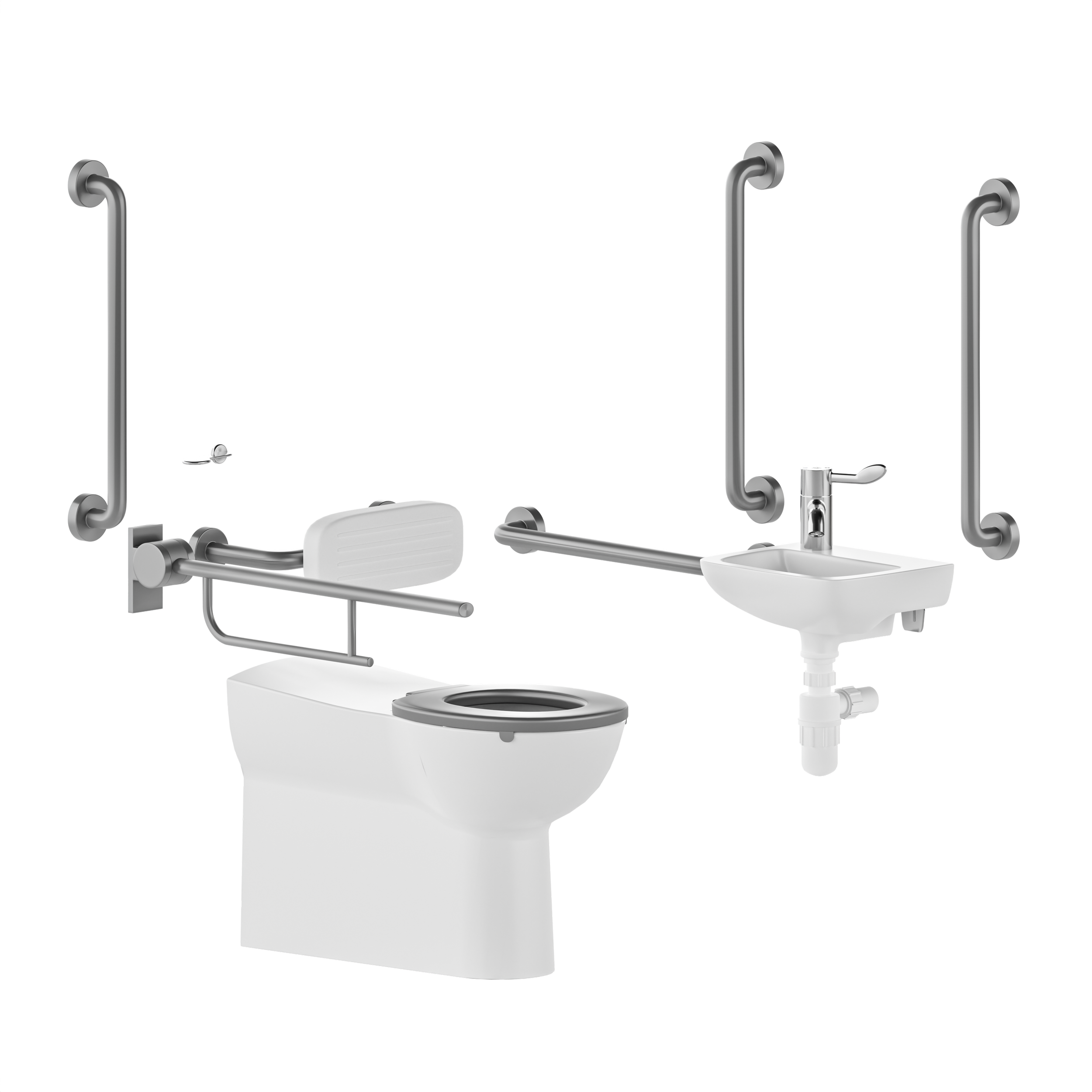 Doc M toilet pack - right hand back to wall - concealed fixings