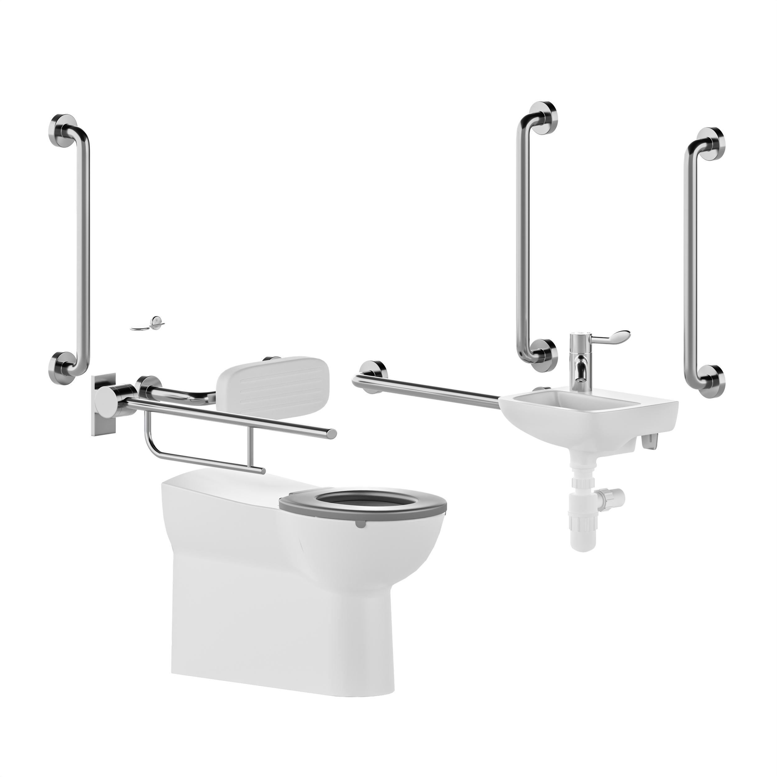Doc M toilet pack - right hand back to wall - concealed fixings