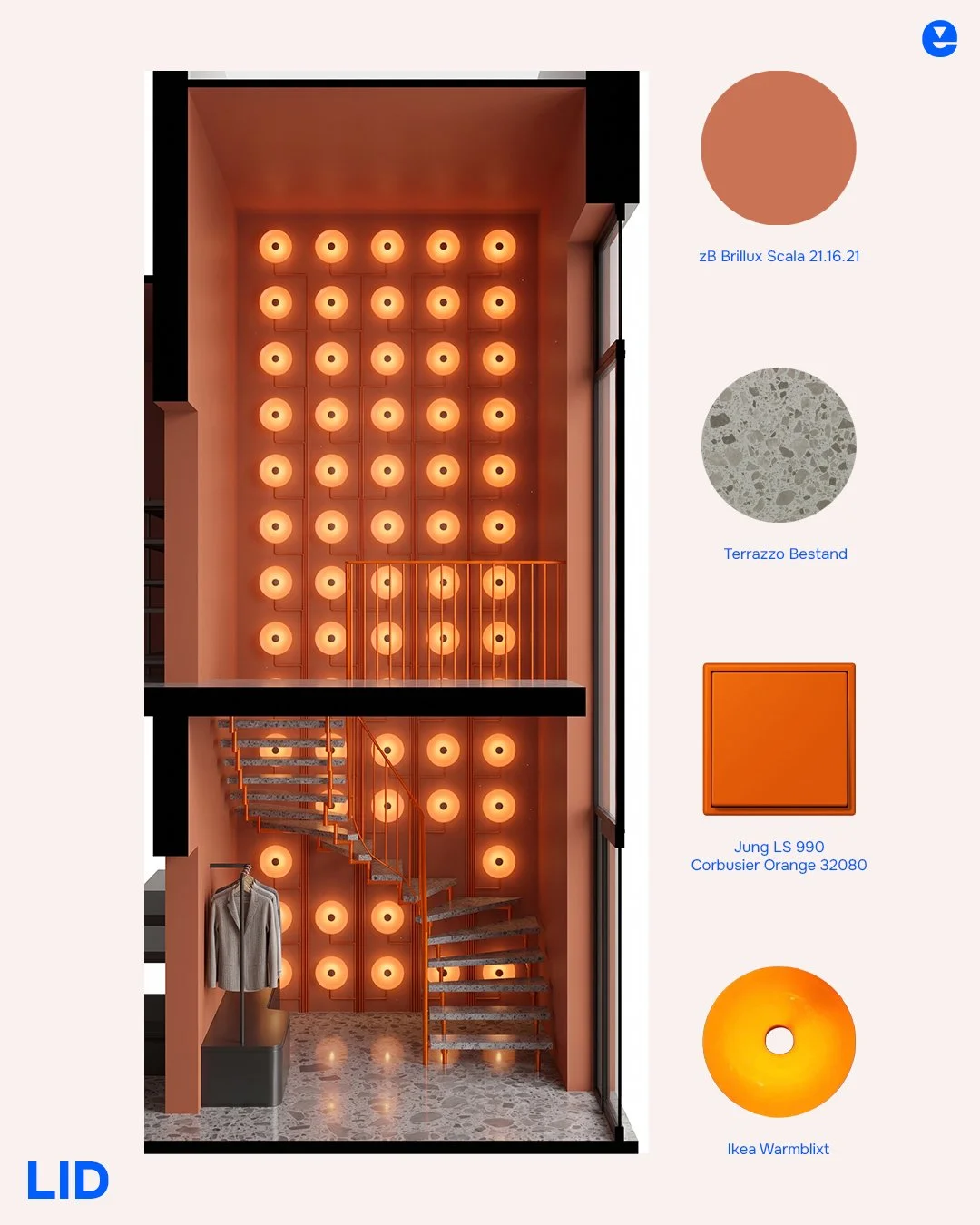In Hannover wirds bunt. 🍊

Wir waren flei&szlig;ig und haben das Interiordesign f&uuml;r unser Umbauprojekt des Unternehmensstandorts eines gro&szlig;en Elektrobetriebes in Hannover abgeschlossen.

Eine Idee: Der Eingangsbereich soll zeigen was er k