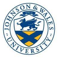 Johnson & Wales University featuring a blue circular seal with a lion and a yellow and blue shield. Interview with Chris Sheehy - Sidewalk Branding Co. | Omni Search Labs