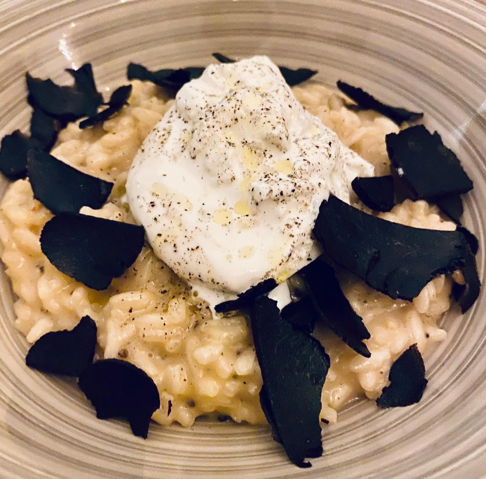 risotto truffe et buratta