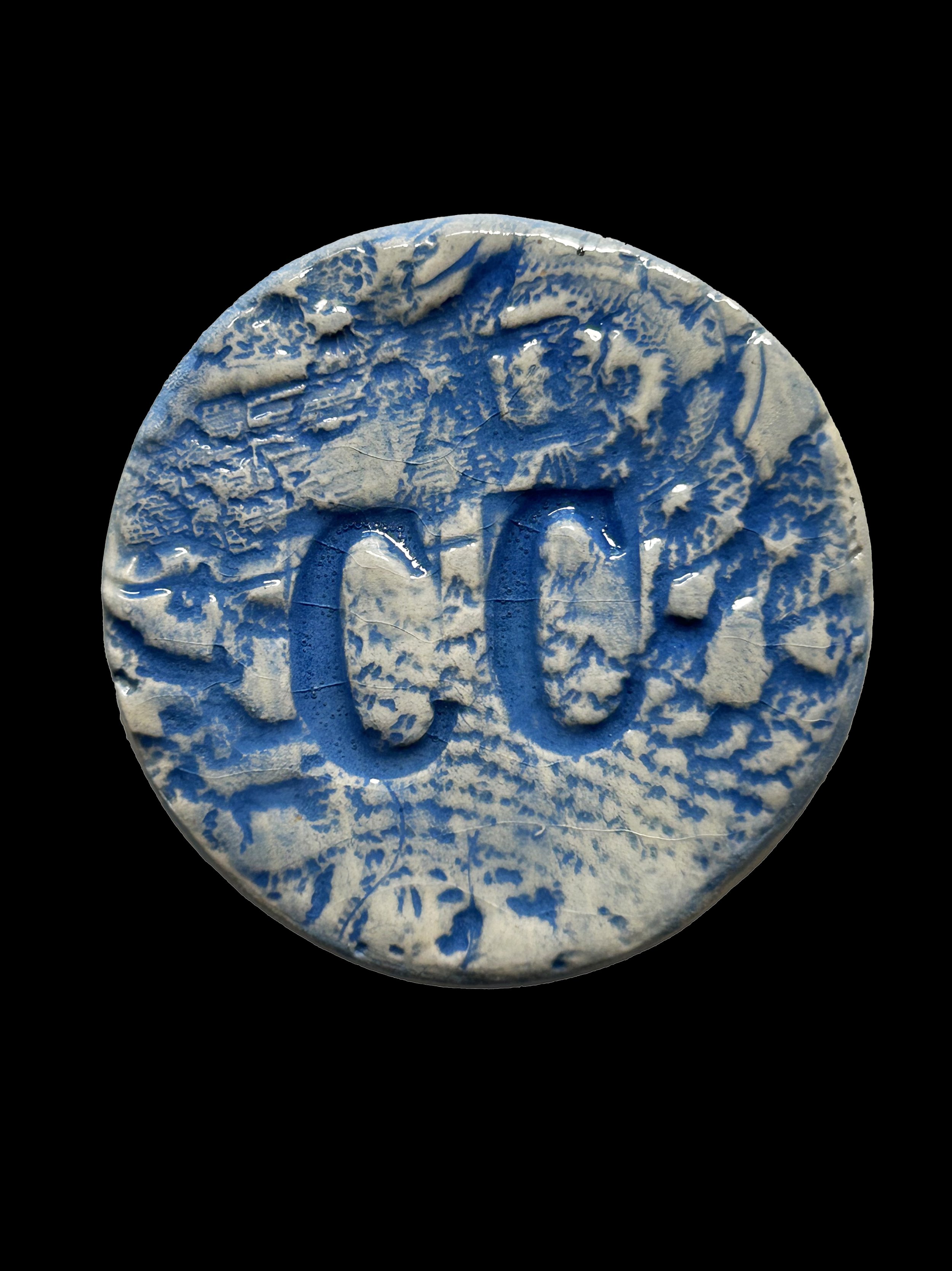 Ceramic Decorative Fridge Magnets/Keepsakes: Alphabet: Letter C
