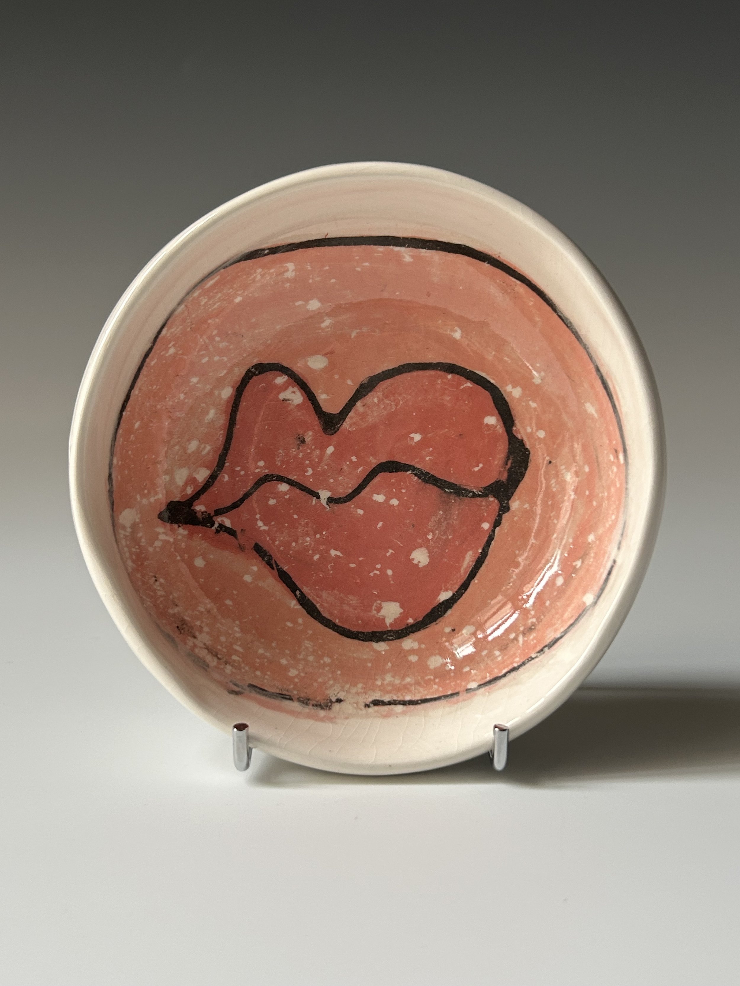 Small Lips Dish: Pink 13cm diameter