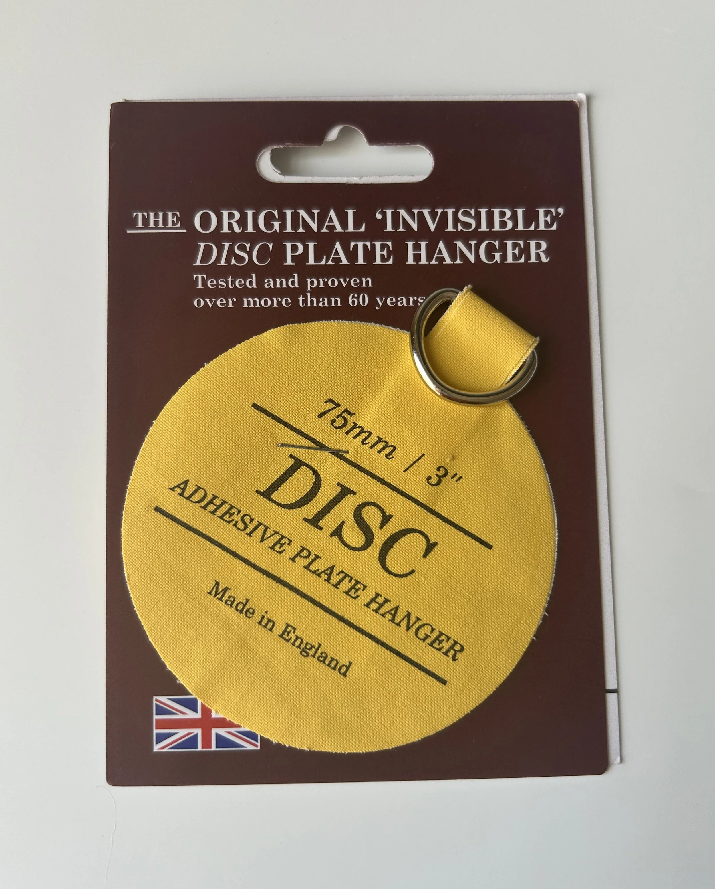 Original 'Invisible' Disc Plate Hanger - 3 Inch (75mm)