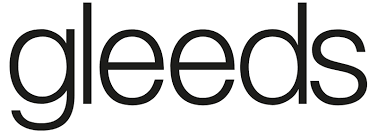 The word 'gleeds' in black lowercase letters on a white background