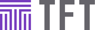 Partial view of a purple maze design and gray text.