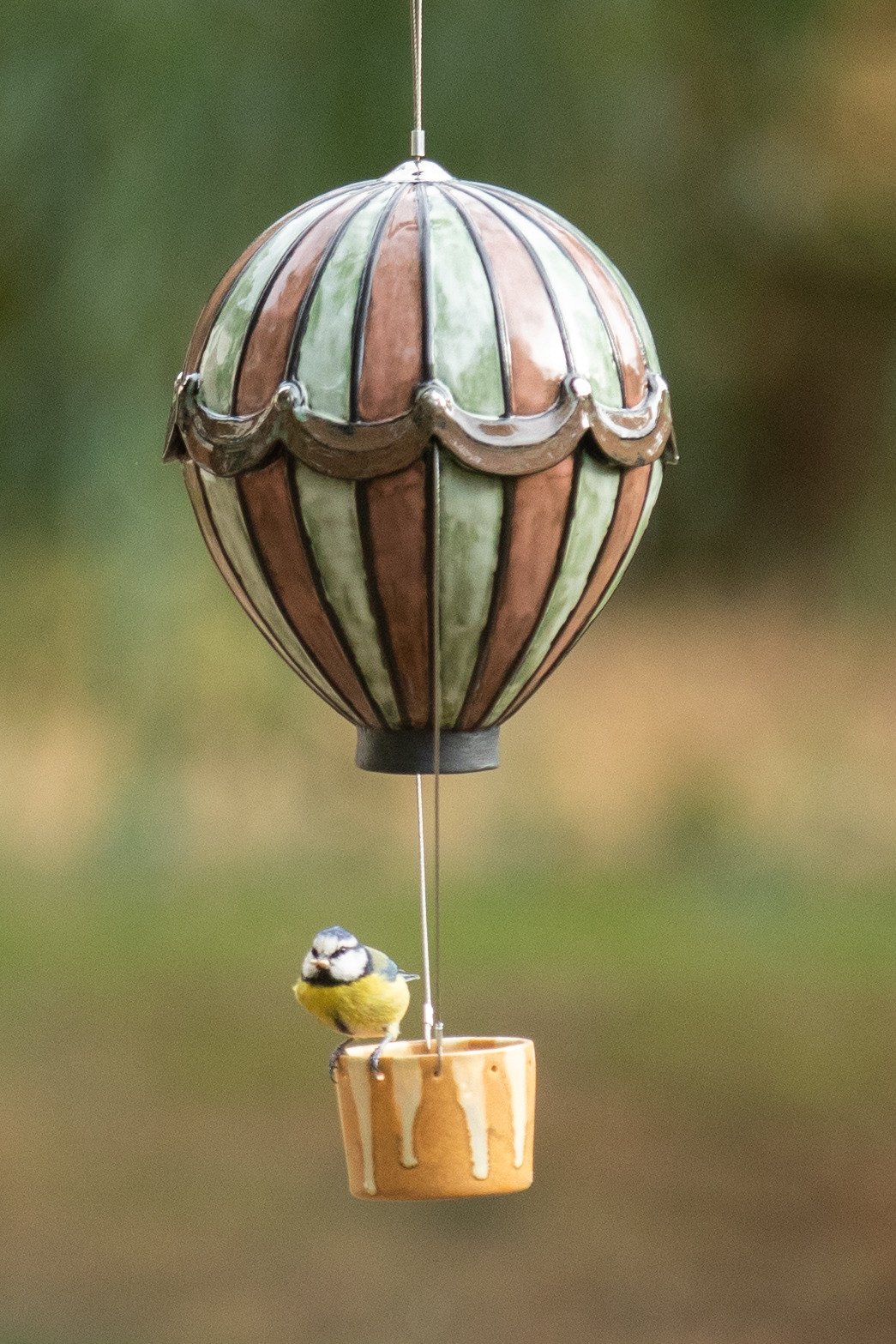 Handmade Hot Air Balloon Bird Feeder