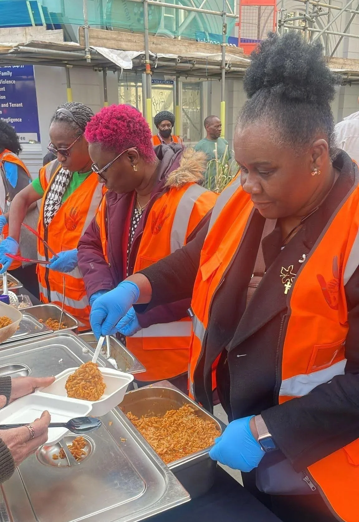 Serving community meals