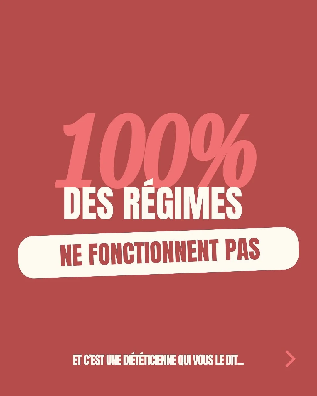 Les r&eacute;gimes &eacute;chouent 100% du temps parce qu&rsquo;il ne respecte en rien la physiologie et les besoins de ton corps. 🥺

&laquo; Je manque de volont&eacute; &raquo;, &laquo; je n&rsquo;y arriverai jamais &raquo;, &laquo; j&rsquo;&eacute