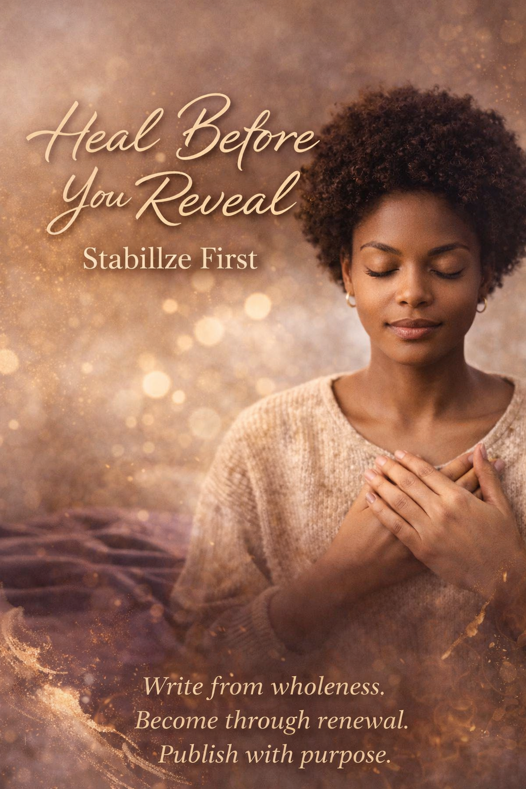 Heal Before You Reveal…  Stabilize First