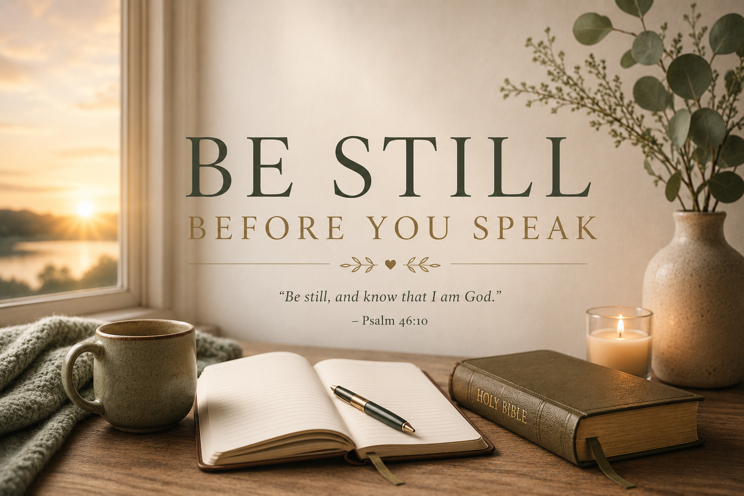 Be Still Before You Speak