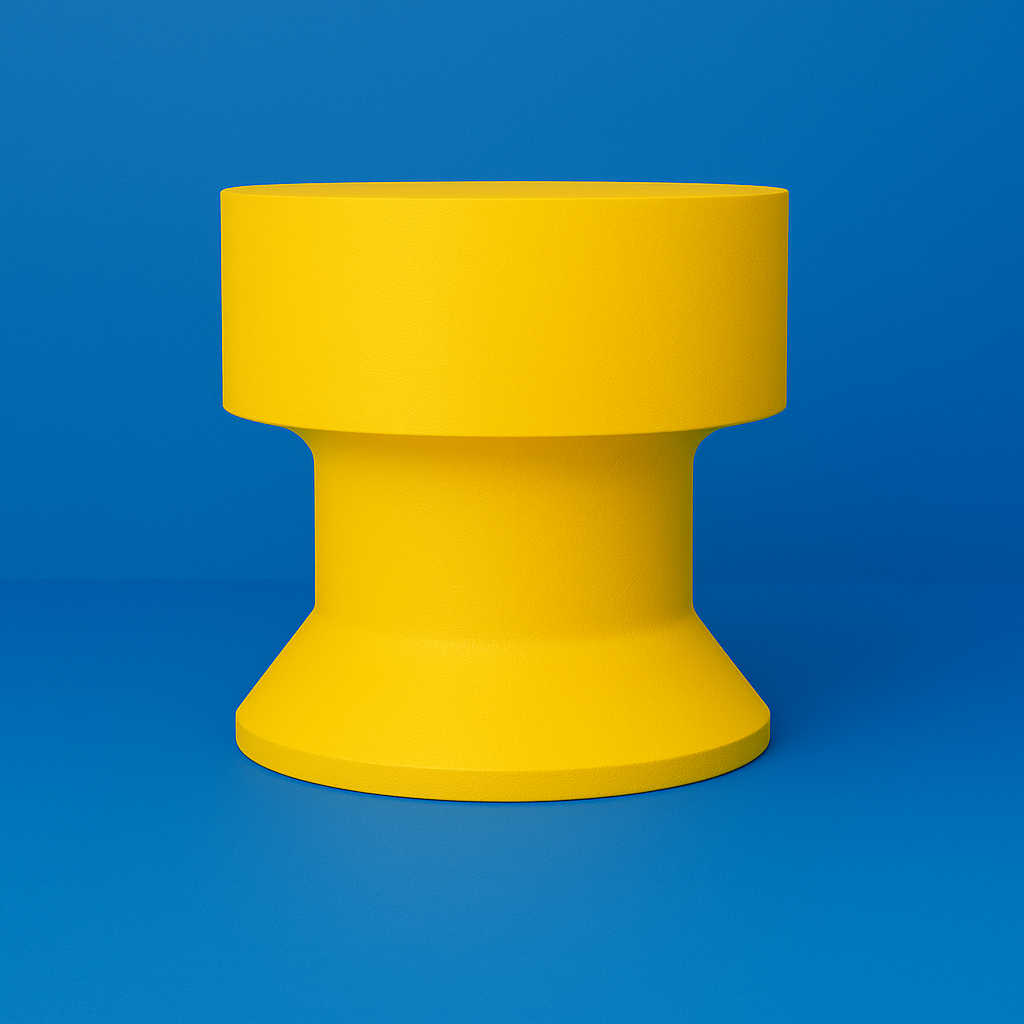 Yellow Pedestal Table on Blue.png
