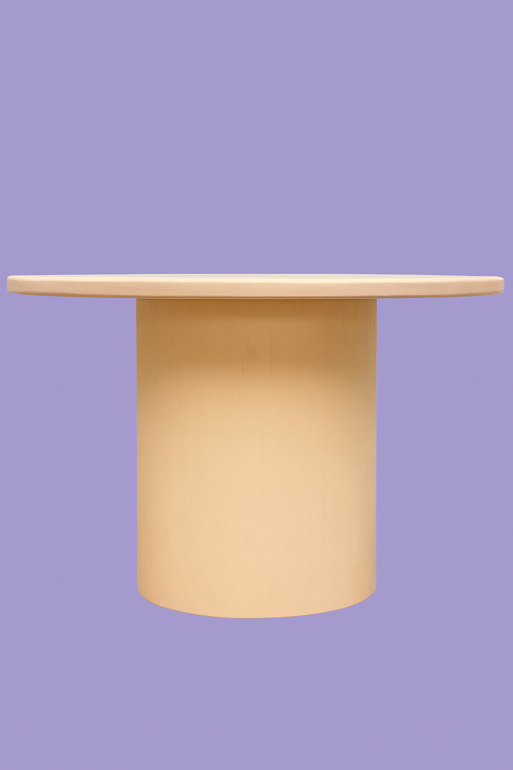 Beige Pedestal Table with Lavender Backdrop.png