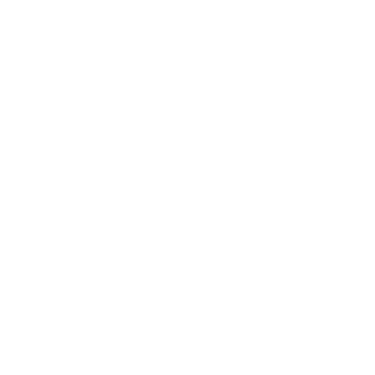 A white line graph with an upward arrow, surrounded by a circular network of six dots connected by lines.