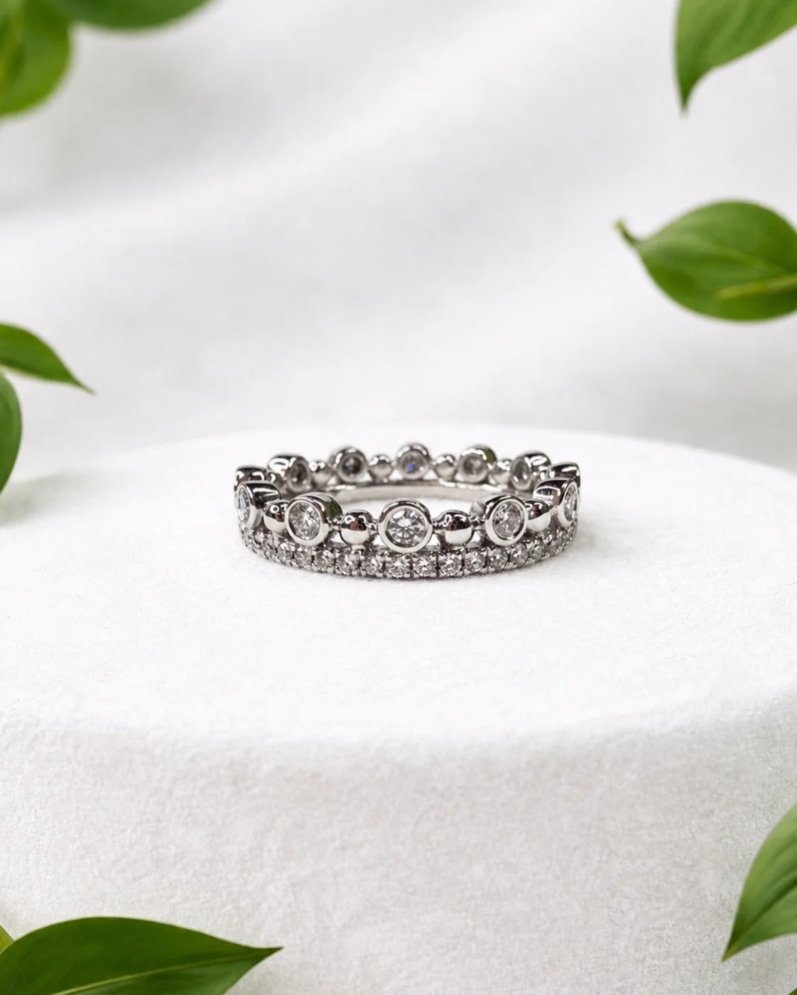A standout from our new ring stack collection, this 18K white gold natural diamond ring is designed to be worn your way, stacked, layered, or styled solo.

Available now in both 18K white and yellow gold. View more from the collection on our website 