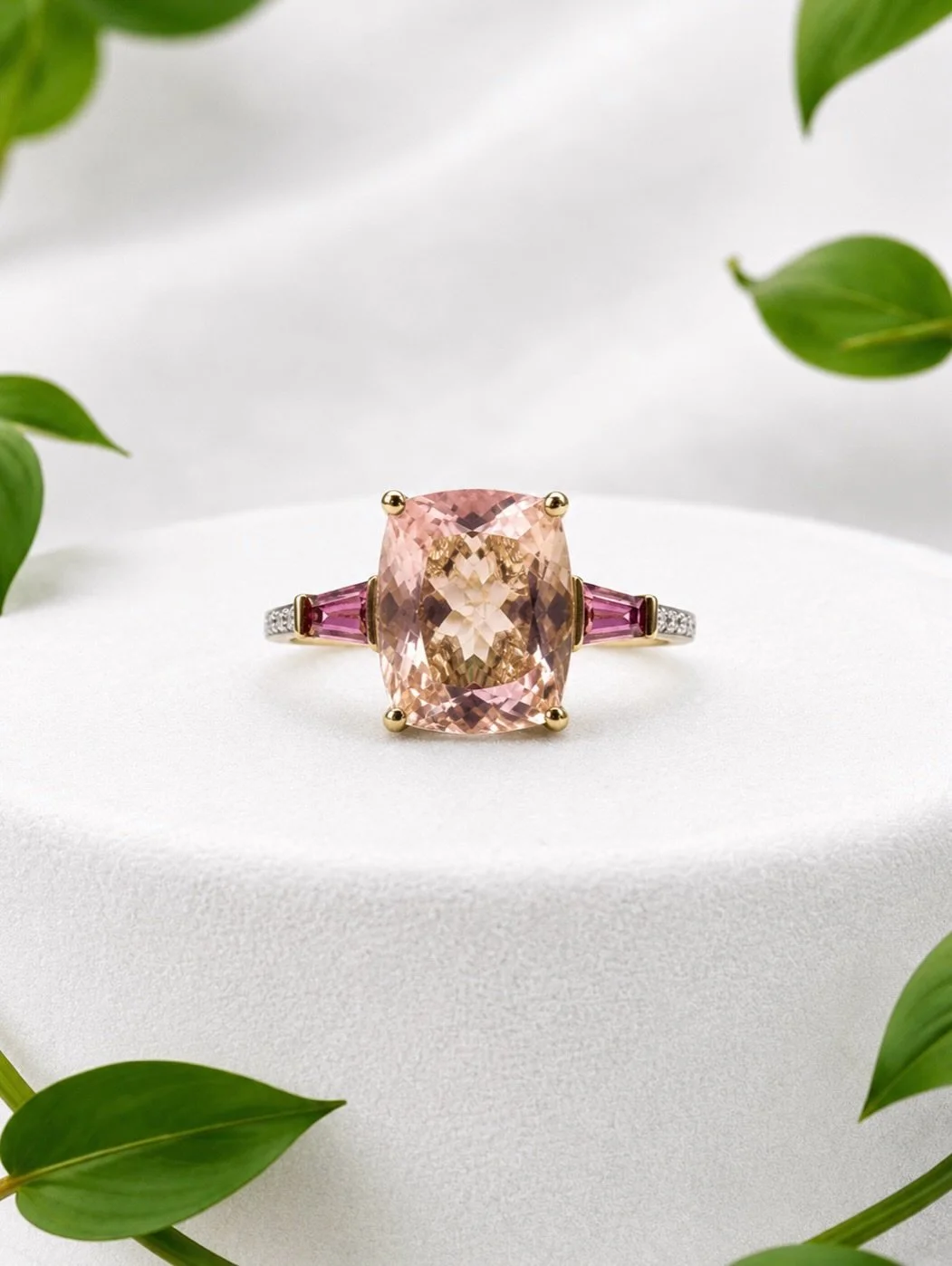 Vintage colour, beautifully done.

From the soft blush of morganite, to the depth of sapphire, to the richness of ruby and natural diamond, each ring has its own character, detail and charm.

Morganite Ring: &euro;1,800
Sapphire Floral Ring: &euro;2,