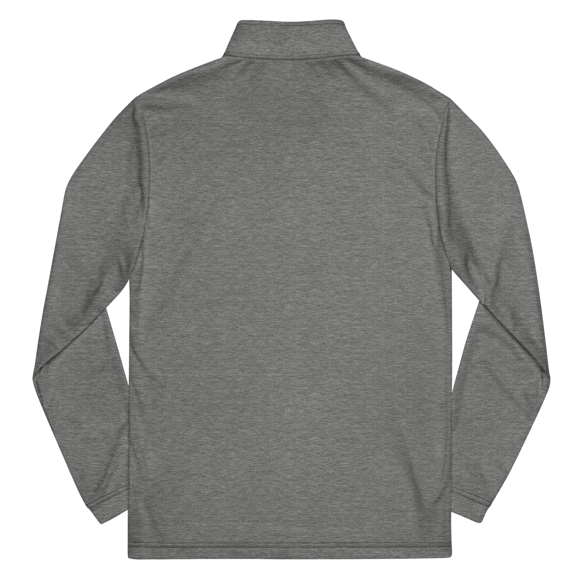 Gray Masonic quarter-zip pullover with Square & Compasses embroidery, breathable Freemason apparel.