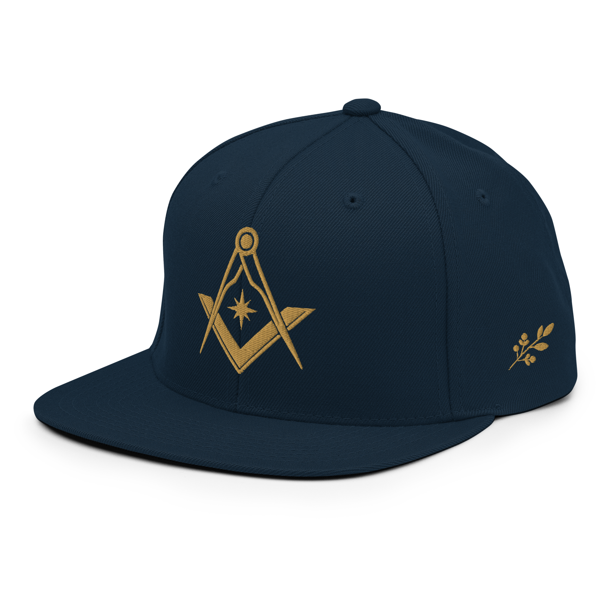 Square & Compasses Embroidered Masonic Snapback