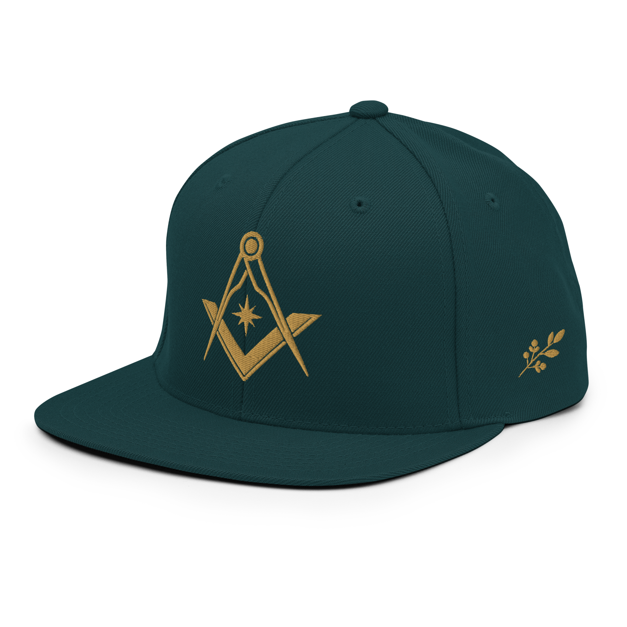 Square & Compasses Embroidered Masonic Snapback