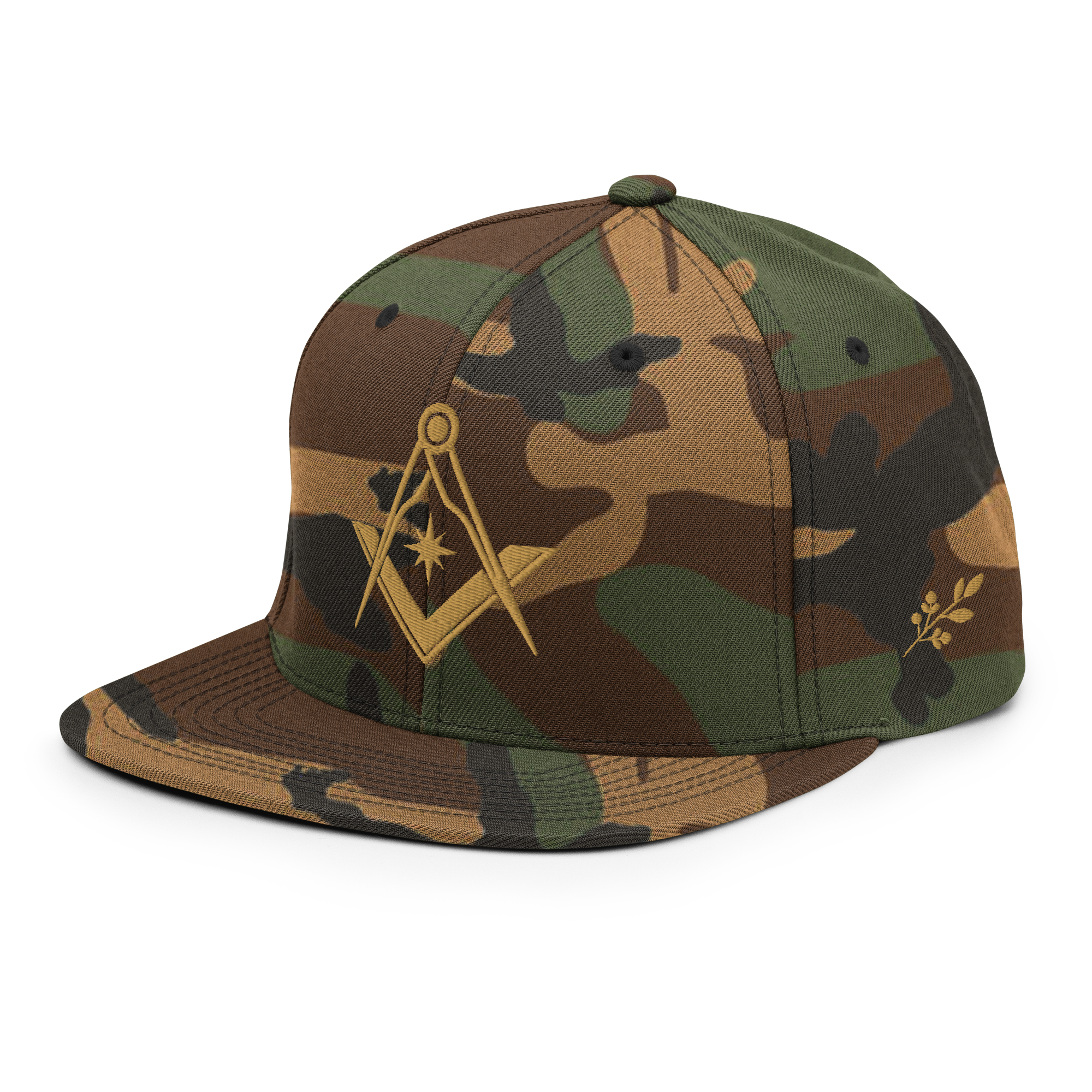 Square & Compasses Embroidered Masonic Snapback