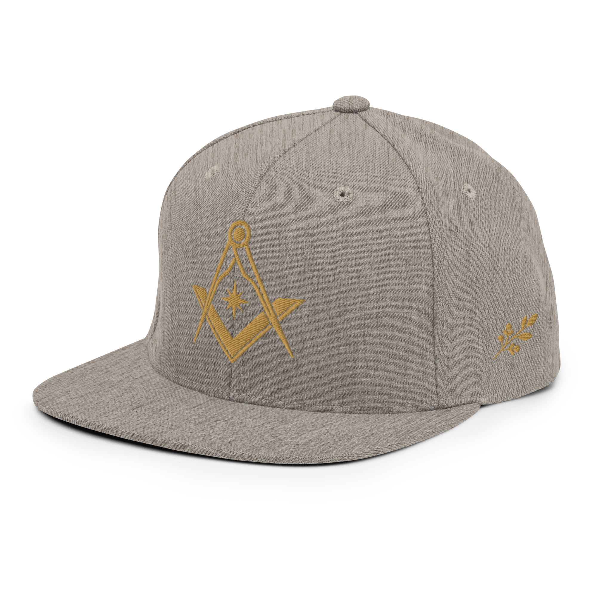 Square & Compasses Embroidered Masonic Snapback