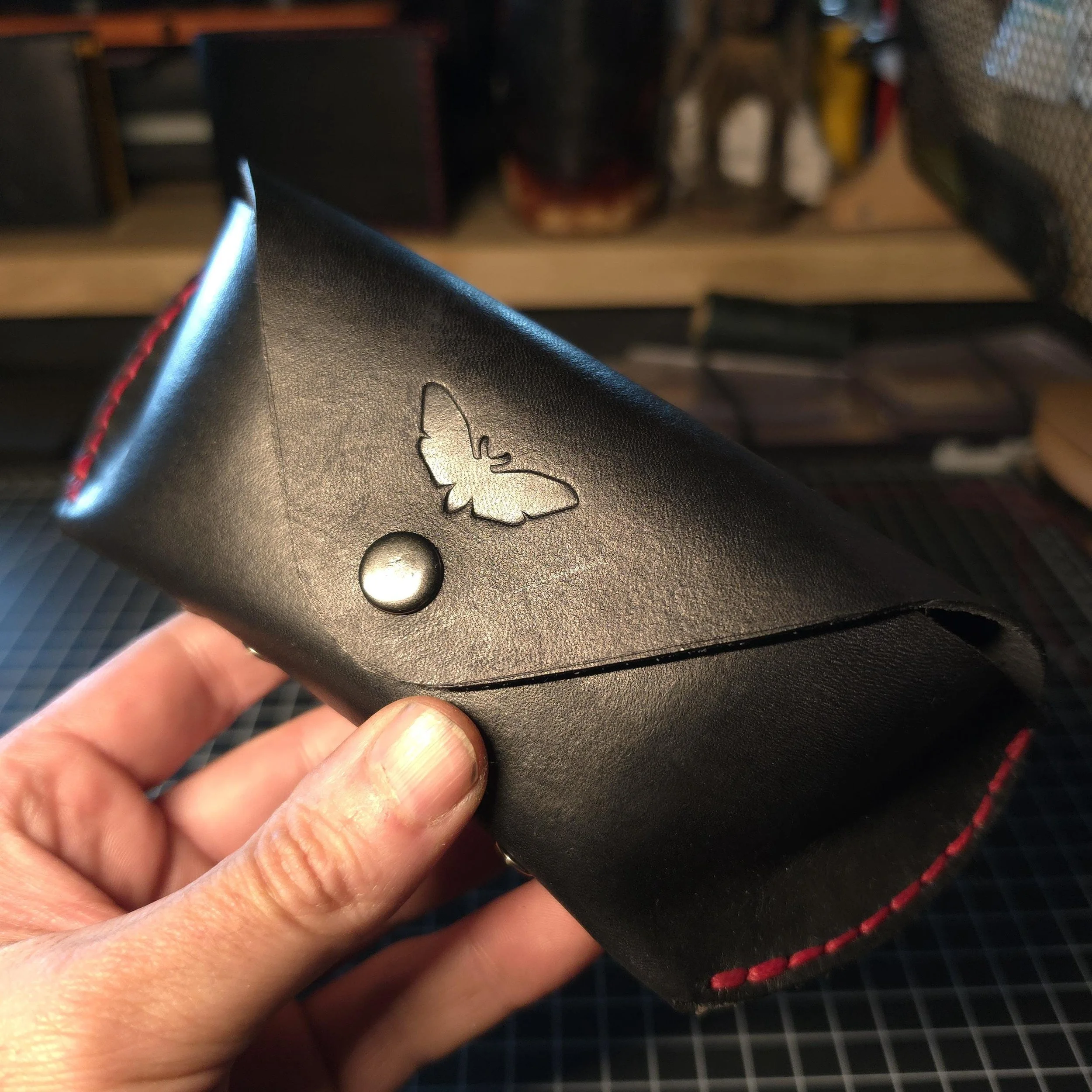 Glasses Case - Black & Red
