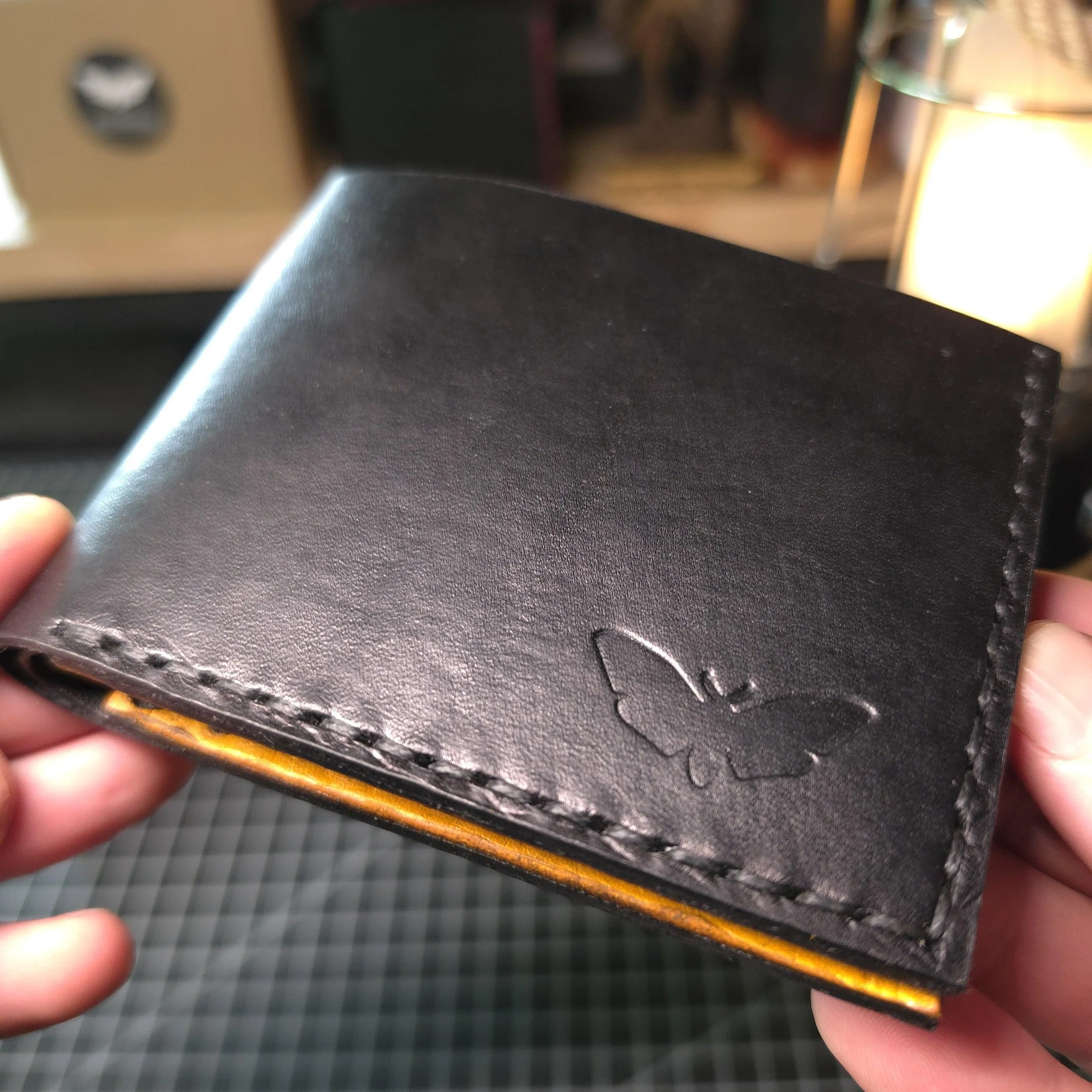 The Atropos - Bi-fold Wallet - Black & Yellow
