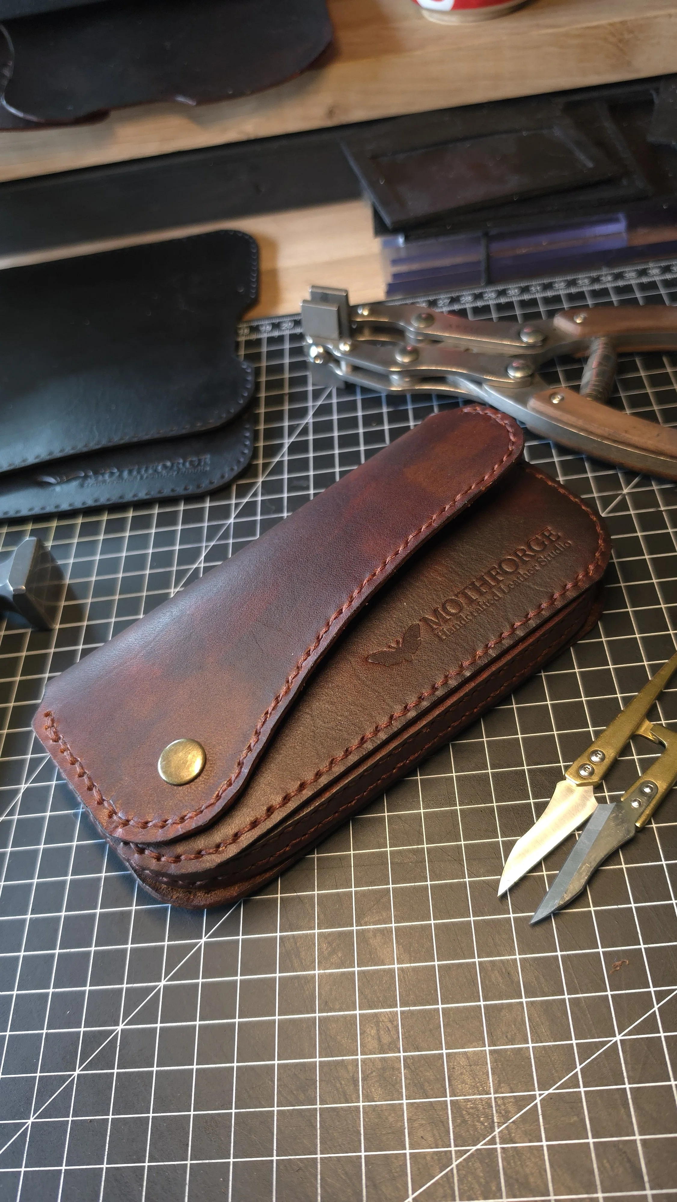 Handmade Full Grain Leather Glasses Case
